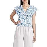 BCBGeneration Women's Flutter Sleeve Top with Zipper