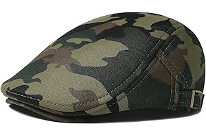 VOBOOM Men's Cotton Flat Ivy Gatsby Newsboy Driving Hat Cap