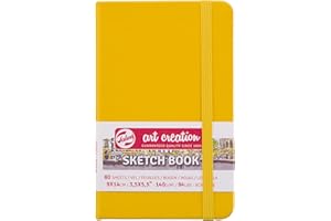 Royal Talens T9314-111M 441769 Talens Art Creation Sketchbook Drawing Notebook 3.5 x 5.5 inches (9 x 14 cm), Golden Yellow
