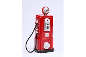 StealStreet SS-CG-62519, 6.25 Inch Ceramic Painted Red Old Fashion Gas Pump Money Piggy Bank