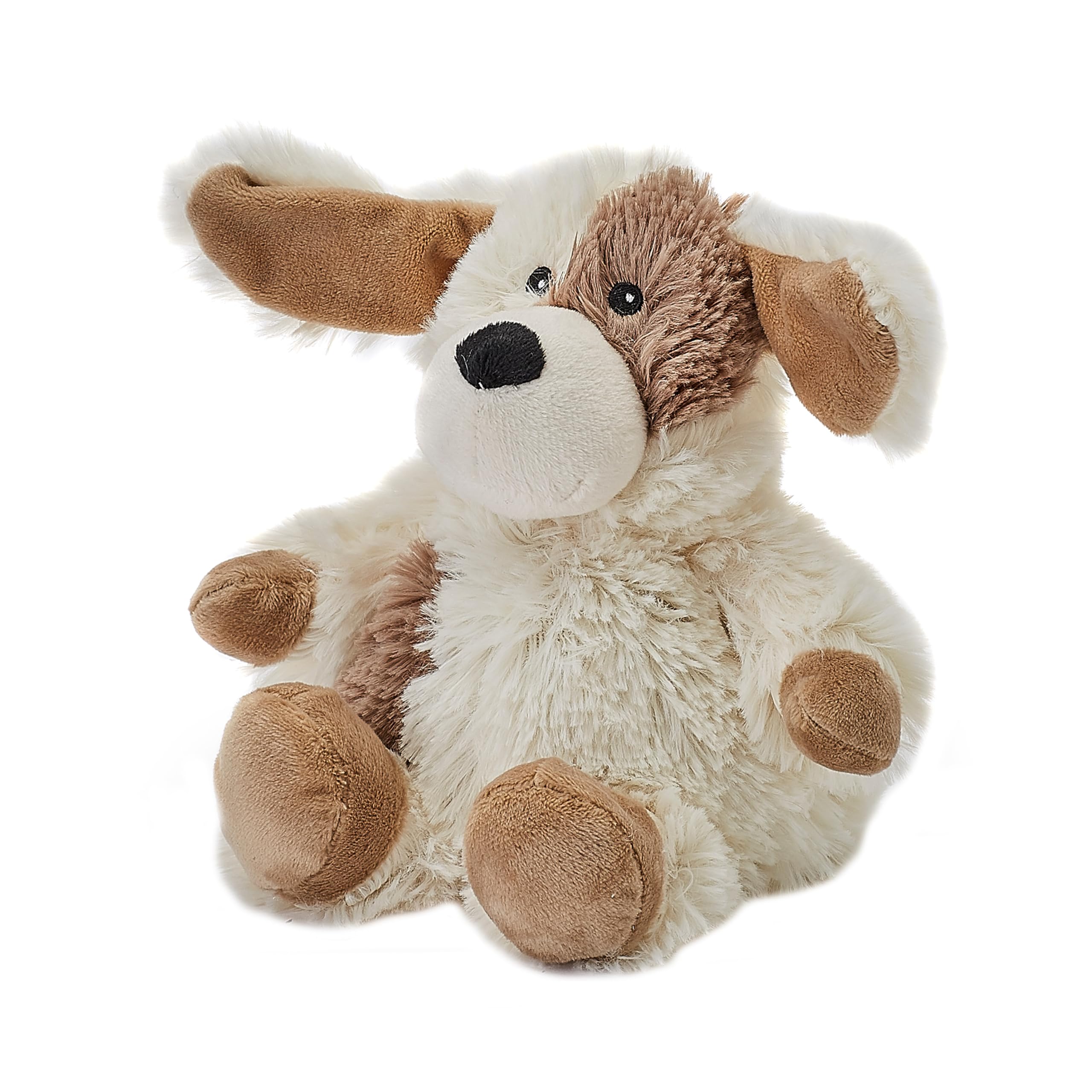 Warmies Junior Puppy Microwavable Plush, Weighted Teddy Slightly Scented with Dried French Lavender for Anxiety and Relaxation, Microwavable