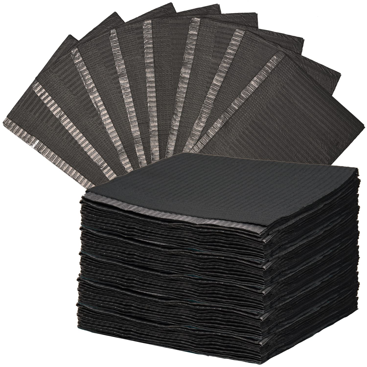 MFUOE 60 Black Waterproof Tattoo Table Mats Disposable Tattoo Bibs