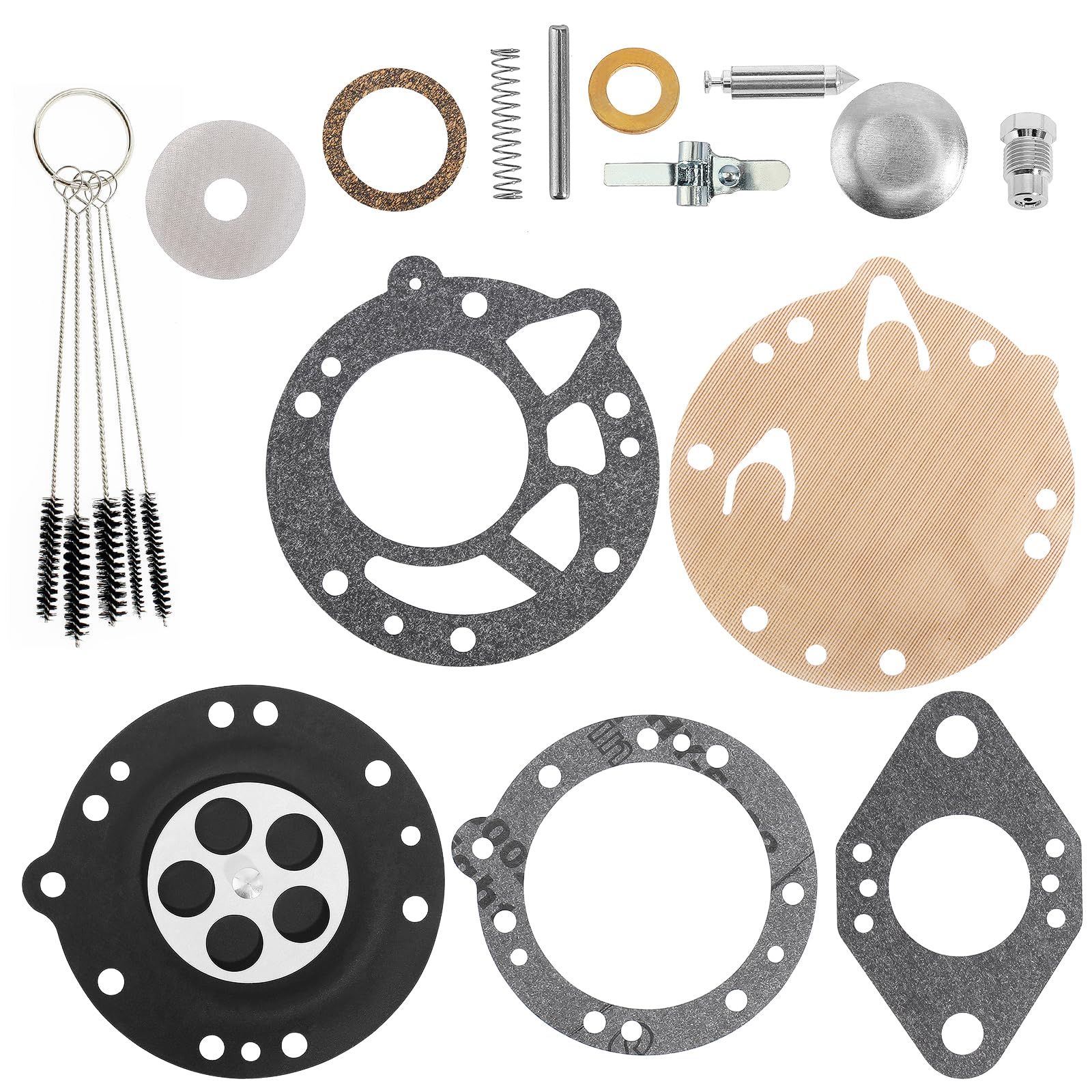 YOFMOO Carburetor Gasket Rebuild Repair Kit Compatible for Zama RB-42 Stihl 08 08S 070 090 TS350 TS360 AVS LA-S6 S7 S8 S9 S6A S7A S8A S9A Tillotson HL-293B HL-293C HL-293E HL-293F HL-314G HL-323A