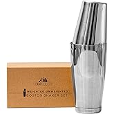 A Bar Above Professional Boston Shakers Set - 18oz Weighted & Unweighted Cocktail Shaker Set For Bartenders - Pro Bar Shaker