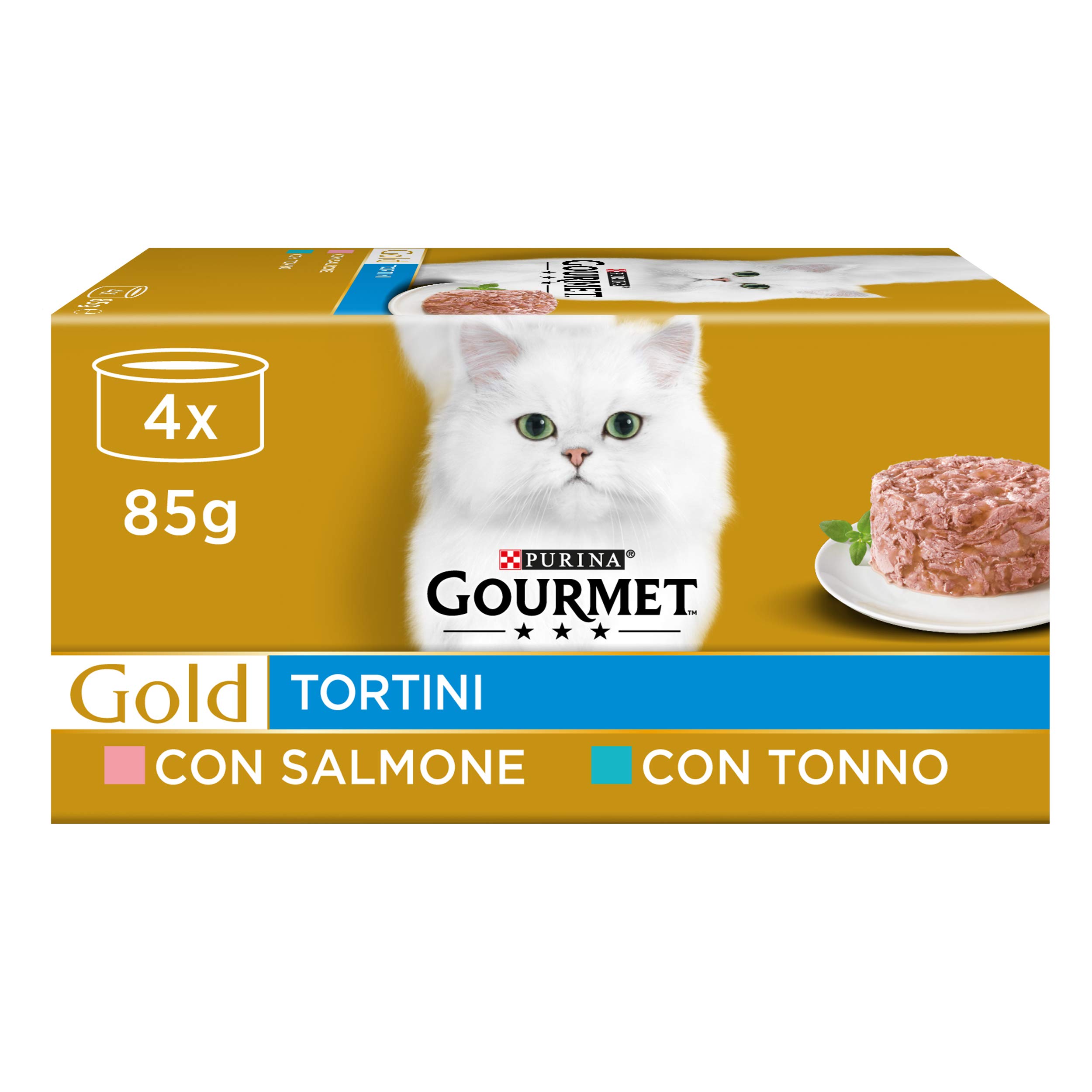 Purina Gourmet Gold Wet Cat Food, 48 Cans x 85 g Each, 12 Packs of 4 x 85 g