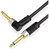 Mediabridge Ultra Series Right Angle Guitar Instrument Cable (6 Feet) - 1/4 Inch Right Angle to 1/4 Inch Straight (Part# MC-14R-14S-6 )