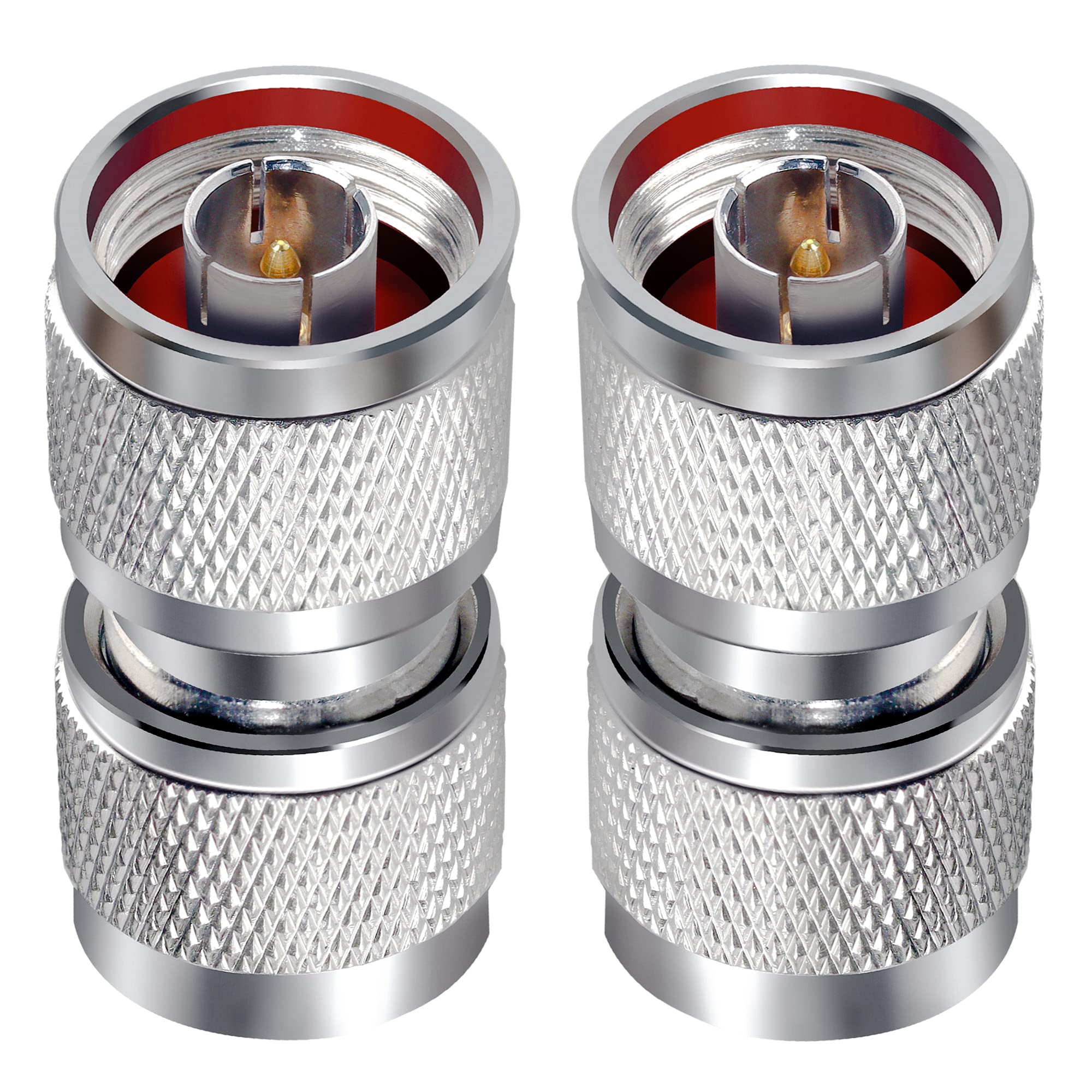 TUOLNK N-Type male Coax Connector Plug Barrel Adapter for Wi-Fi Antenna Extension Cable (2pcs)