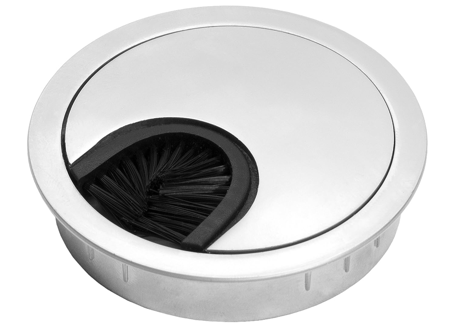 escritorio plástico blanco 60mm Tapon pasacables para mueble de sala