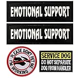 4 Pcs Reflective Dog Patches for Service Dog Vest