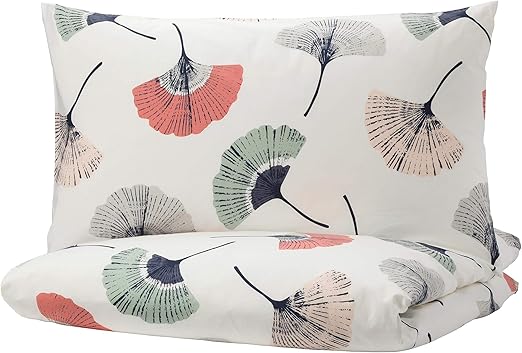Amazon Com Ikea Tovsippa Duvet Cover And Pillowcases White Floral