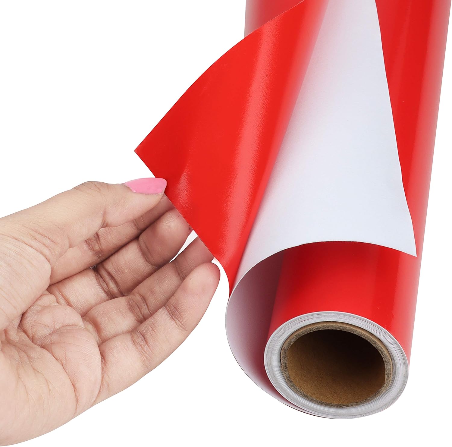 BELLE VOUS Red Self Adhesive Vinyl Roll, 30cm x 3 m / 12 inches x 10 feet - Image 4