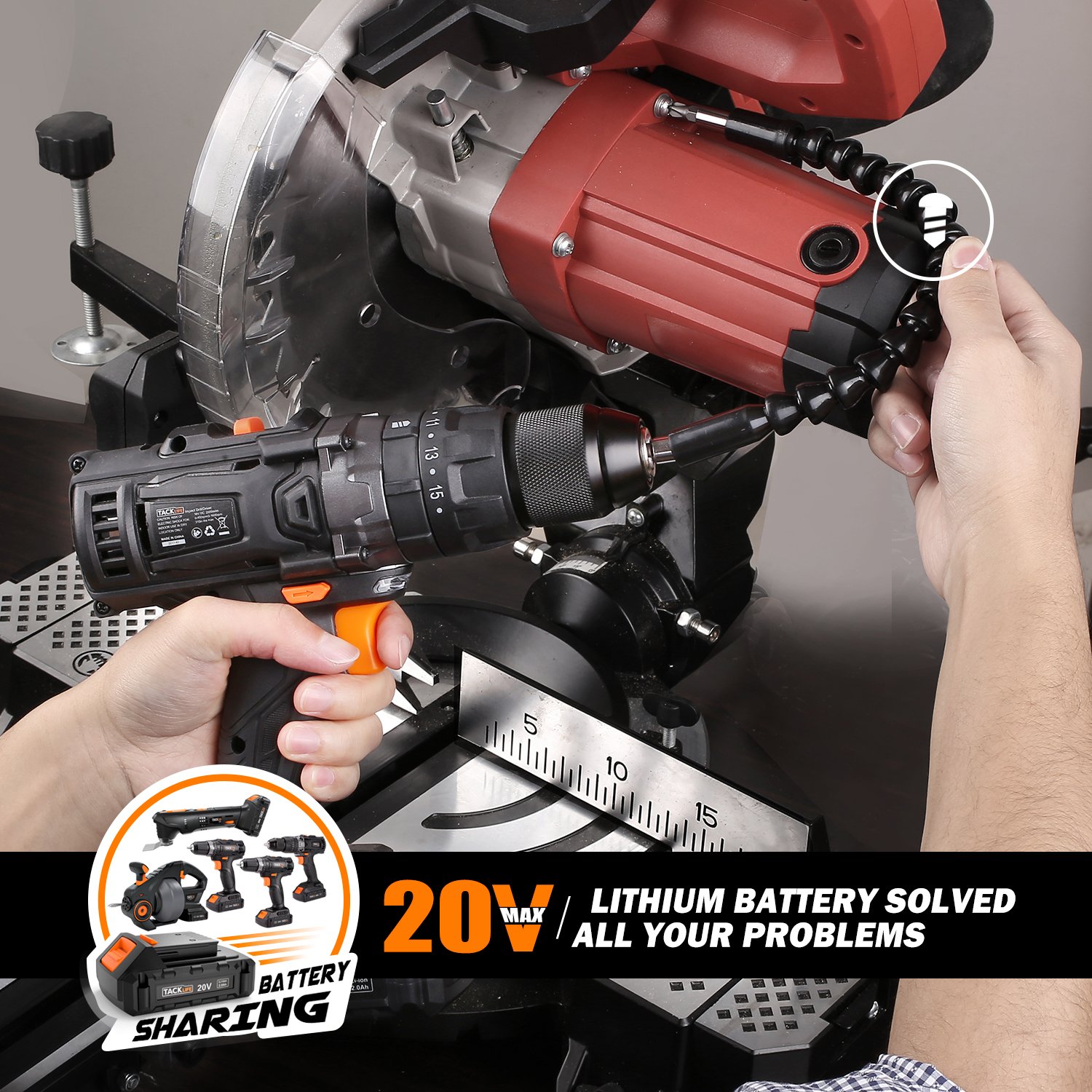 Tacklife 20v Cordless Drill 35n M 0ah Hour Desertcart Cyprus