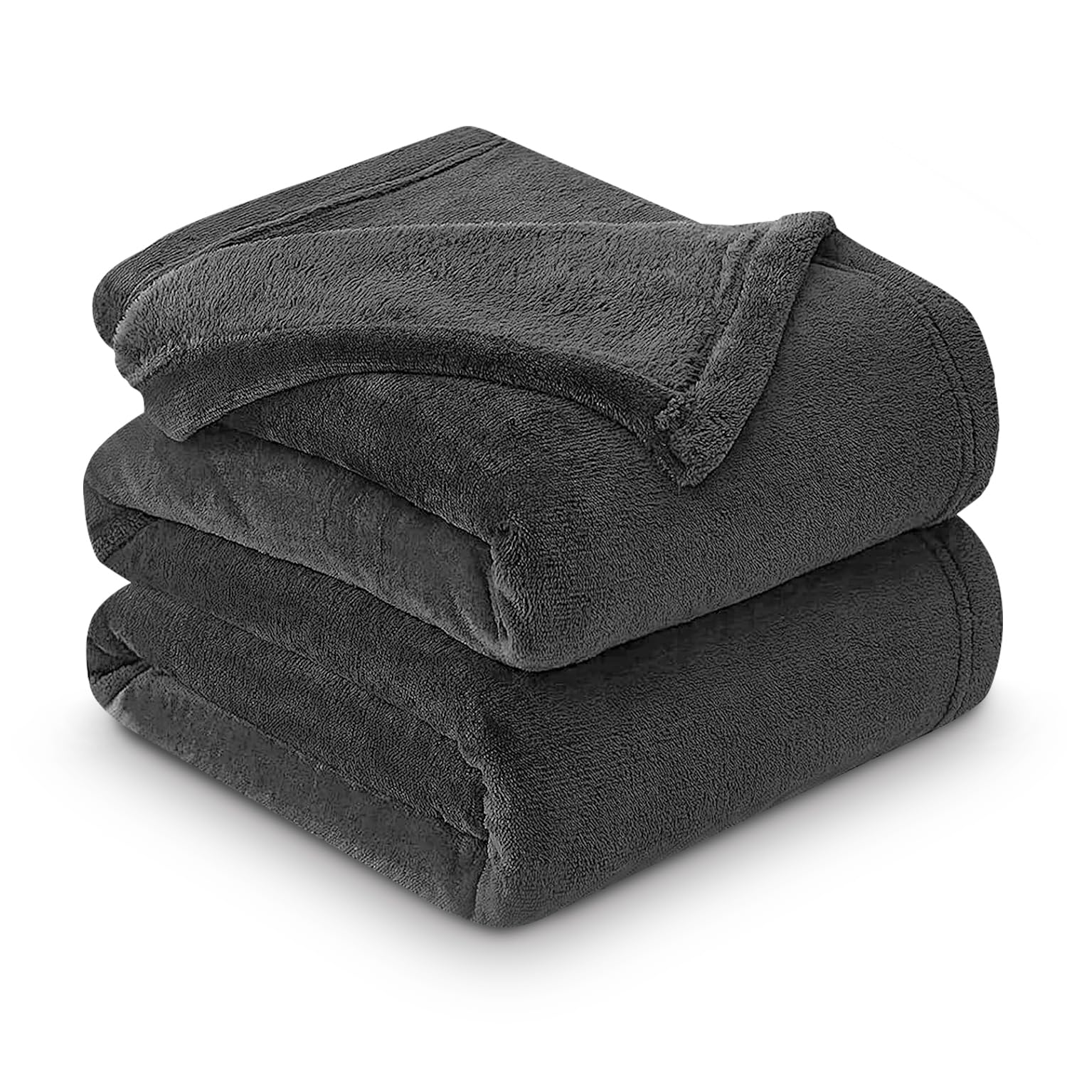 GC GAVENO CAVAILIA Mink Fluffy Blanket, Soft & Cosy Thermal Throw For Sofas, Cuddle Warm Throws For Beds, Charcoal, Fur Throw (150 x 200 Cm)