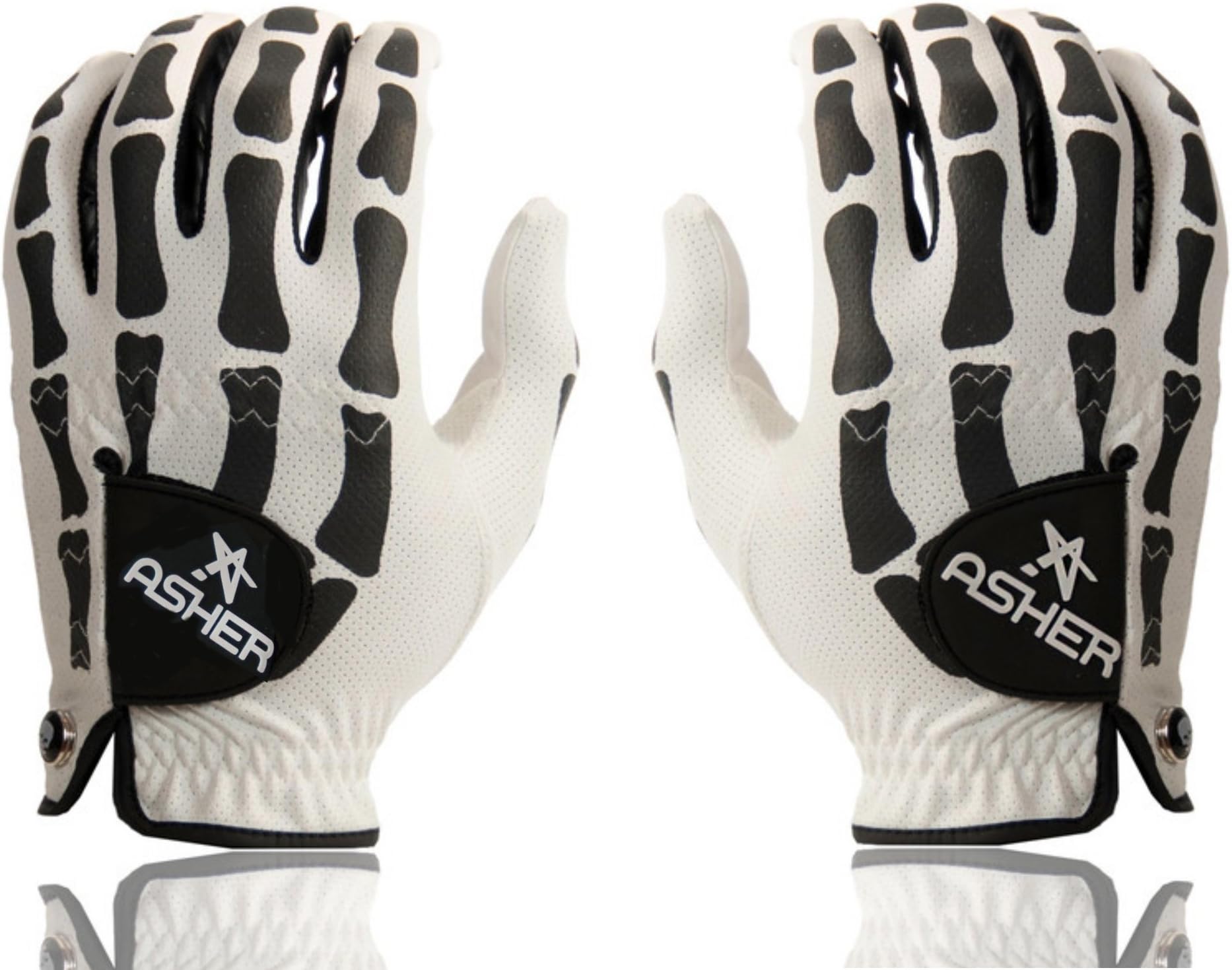 Asher Death Grip White Men's Cycling Gloves – Cycling Gloves, Cycling Gloves, Driving Gloves Golf Gloves Pair ()