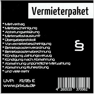 PRIXUS: Premium Vermieterpaket - Alle Dokumente die Sie als Vermieter benötigen auf einer CD. Inkl. kostenlose Updates!