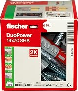 fischer DuoPower 14 x 70 S Plug with Safety Screw 8 pcs + 8 screws view 3