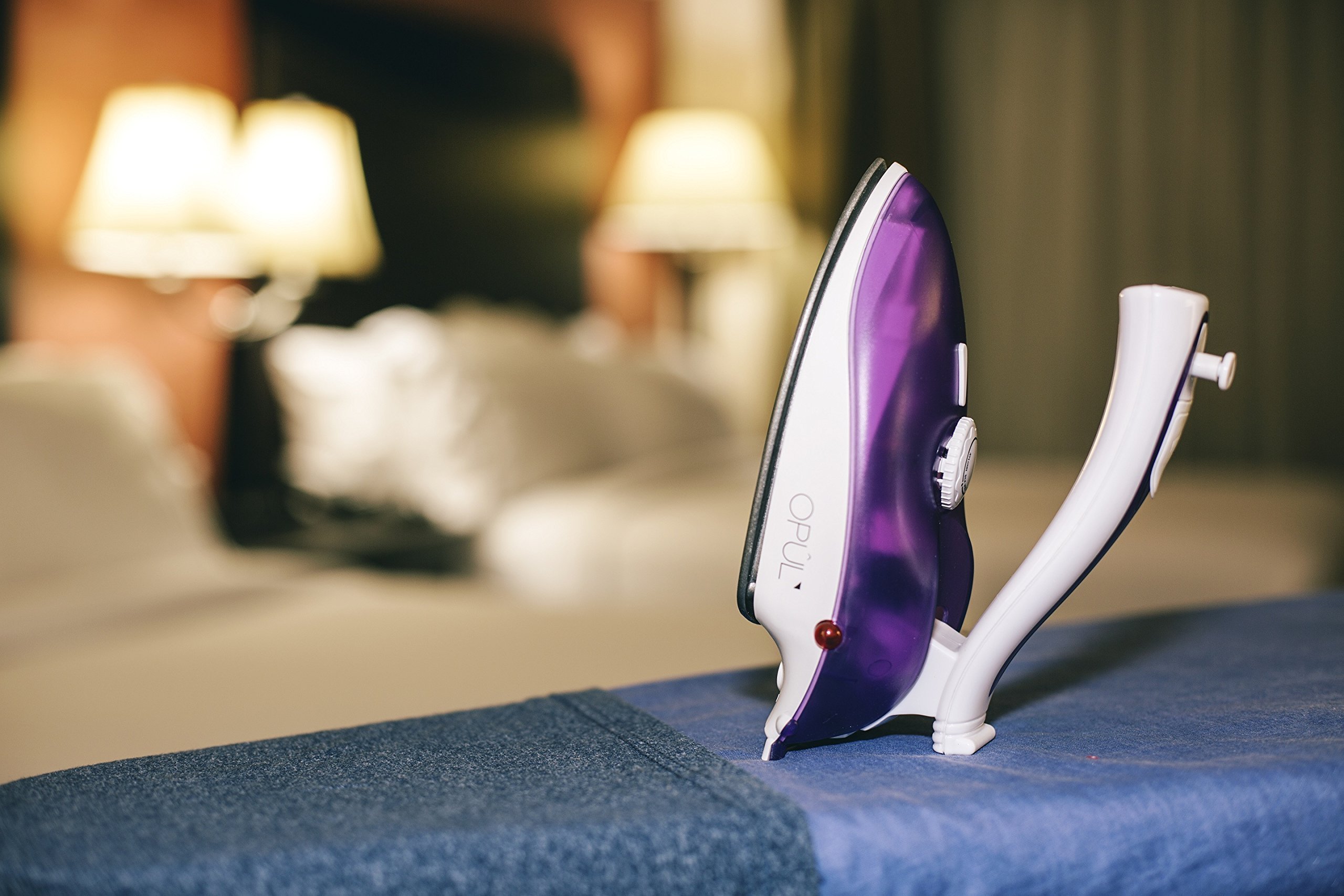 Mini Fer à Repasser de Voyage, Fer à Vapeur de Voyage, Mini fer, Portable, Ergonomique, Plaque non Collante, Sûr et Compact pour Voyage par Opul