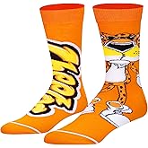 Odd Sox, Fun Crew Socks for Men, Nacho Snacks, Doritos, Cheetos, Funyun Prints