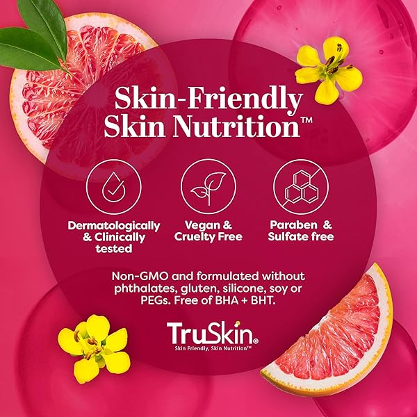 TRUSKIN VITAMIN C SUPER SERUM – NIACINAMIDE, RETINOL, HYALURONIC & SALICYLIC ACID – ALL-IN-ONE ANTI AGING SERUM FOR FACE – IMPROVE APPEARANCE OF DARK SPOTS, FIRMNESS FOR BRIGHTER LOOKING SKIN, 1 FL OZ