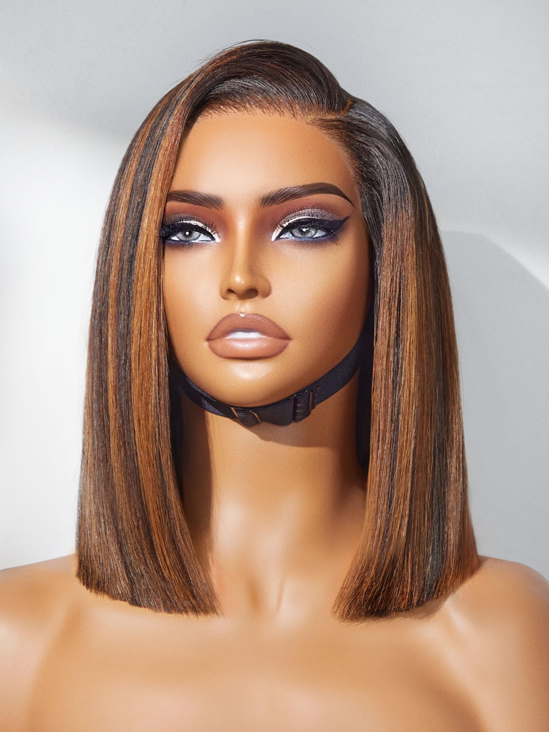 LUVME HAIR Bob Wig 100% Human Hair Wigs Glueless