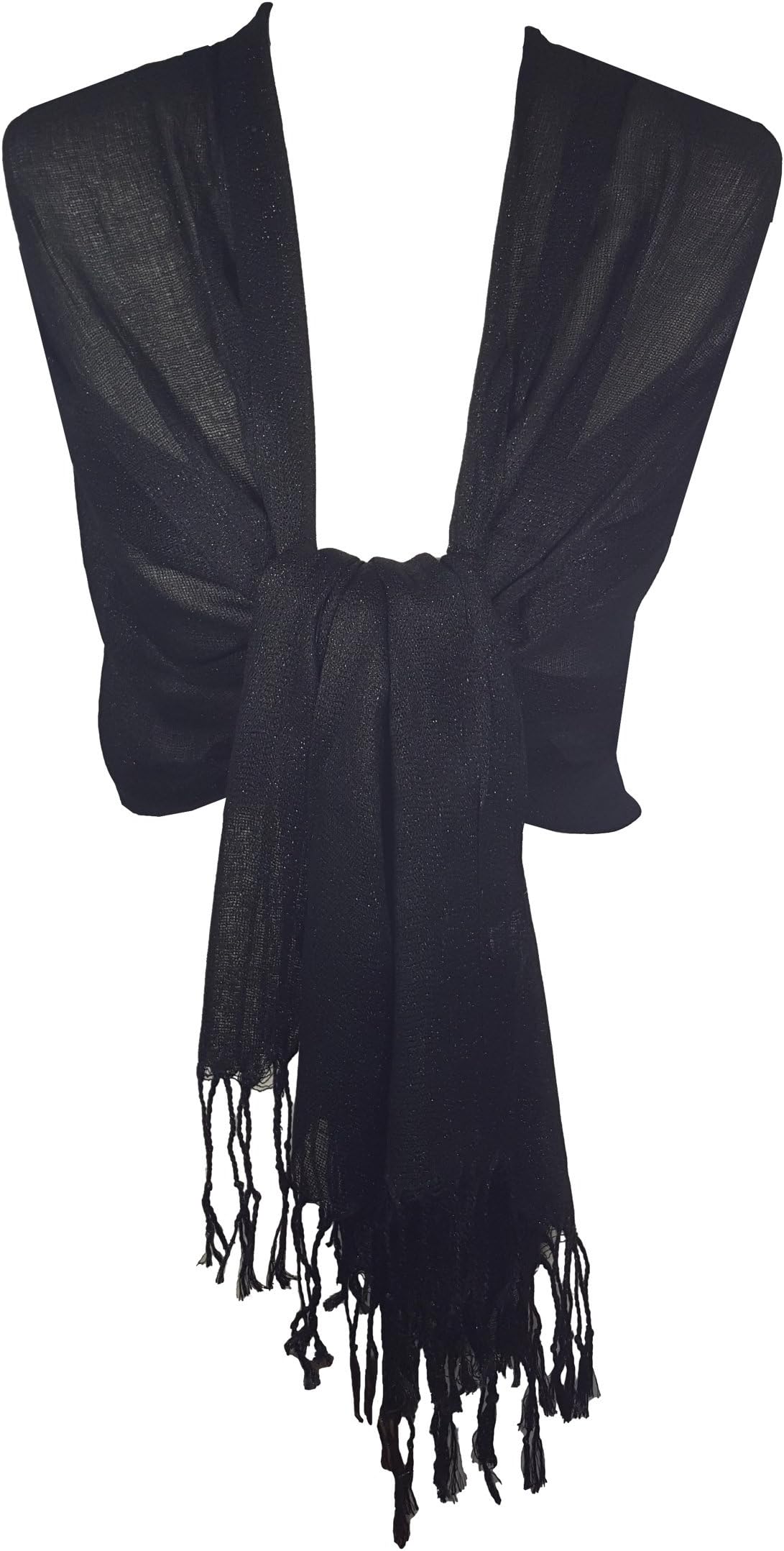 Wedding Party Occasion Self Glitter Shawl Scarf Wrap Hijab