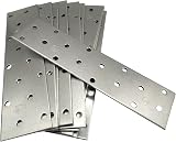 LLB 10pc Galvanised Steel Flat Connector Plates Heavy Duty 6" Wood Timber view 8