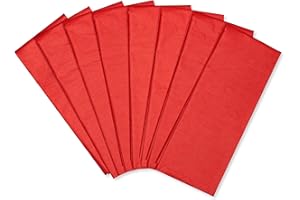 American Greetings 125 Sheets 20 in. x 20 in. Cherry Red Tissue Paper Bulk for Valentine's Day, Birthdays, and All Occasions