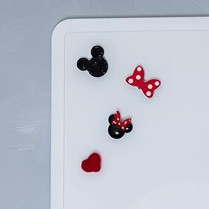 Refrigerator Magnets - Cute Decorative Fridge Magnet Set - 4 Fridge Magnets for Cabinets, Whiteboards & Lockers - Colorful Magnets for Gift, Home Decor & Practical use - Minnie Me