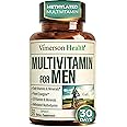 Multivitamin for Men with Methylated Vitamins and Chelated Minerals for Energy, Focus and Immune Health – Premium Daily Mens 