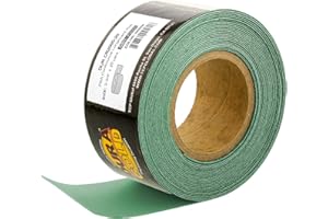 Dura-Gold Premium 2000 Grit Green Film PSA Longboard Sandpaper 20 Yard Long Continuous Roll, 2-3/4" Wide - Self Adhesive Sand