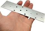 LLB 10pc Galvanised Steel Flat Connector Plates Heavy Duty 6" Wood Timber view 3