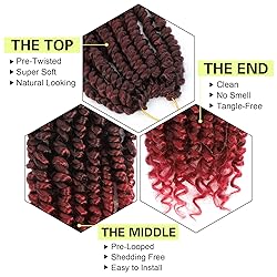 Passion Twist Crochet Hair 10Inch Passion Twist