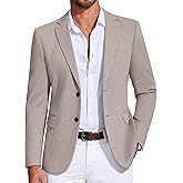COOFANDY Mens Casual Blazer Knit Sport Coat Lightweight Two Button Suit Jacket