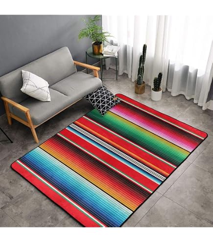 Amazon.com: ARTSHOWING Mexican Serape Area Rug, 2' x 3' Large
