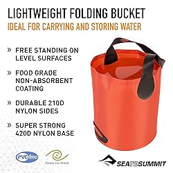 Sea to Summit Folding Bucket, Collapsible Camp