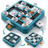 Aluckmao Dog Puzzle Toy Large Size - Adjustable Levels Food &amp; Treat Game | Beginner to Advanced Difficulty for All Breeds, Brain Stimulation, Mental Enrichment, Interactive Feeding, Green