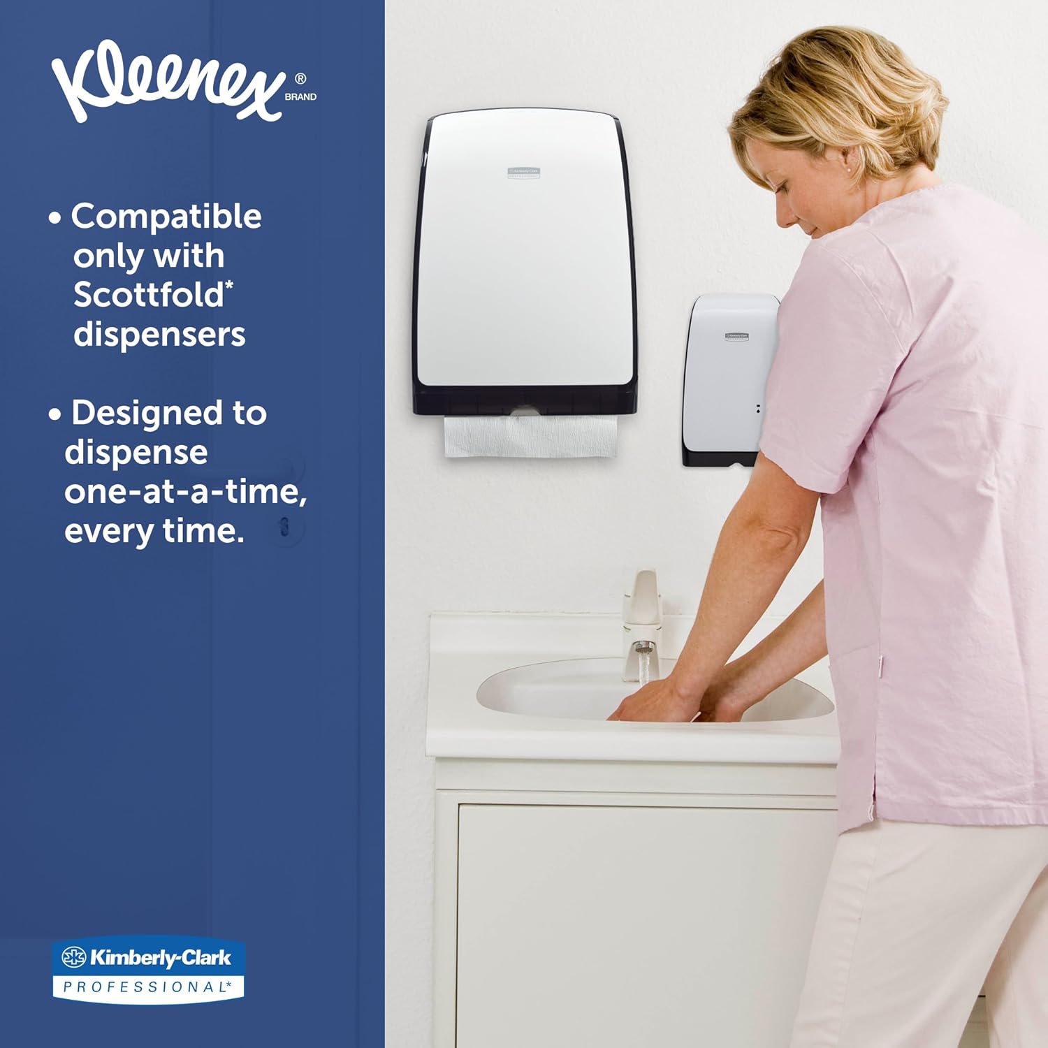 Kleenex 13253 Premiere Folded Towels, 7 4/5 x 12 2/5, White, 120 per Pack (Case of 25 Packs): Industrial & Scientific