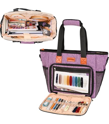 Amazon.com: CROTIRAD Embroidery Bag Organizer for Cross Stitch