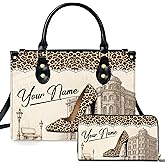 NAREDA Personalized African American Leather Bag, African Purse, Christmas Gifts for Black Girl Women, Black History Handbags