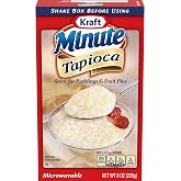 Minute Tapioca, 8 oz Box | No Sodium per Serving, Fat-Free, Quick-Cooking Tapioca Dessert, a Rich &amp; Creamy Pie Filling, Easy to Make