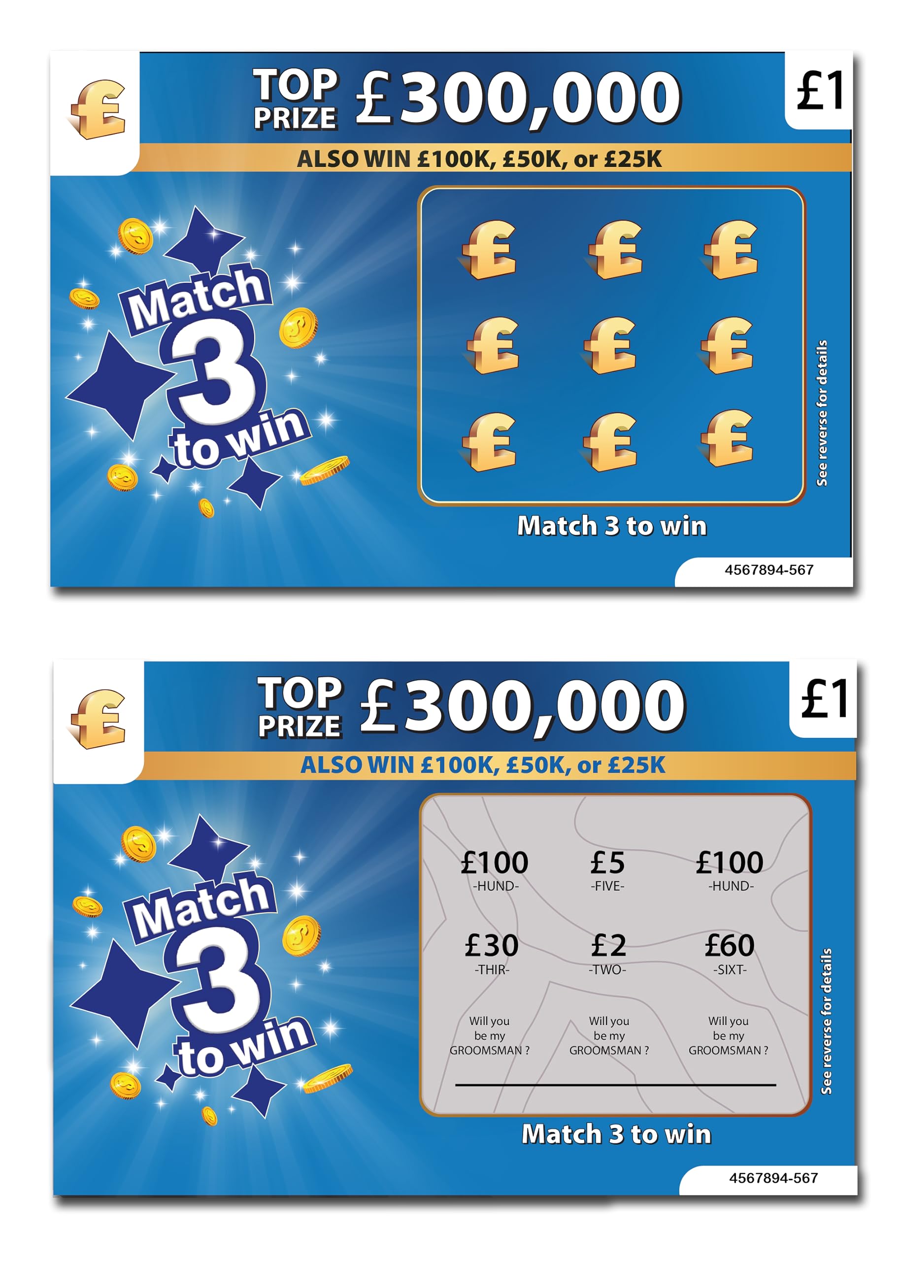 Set of 6 - Will You Be My Groomsman - Scratch & Surprise Groomsmen Gifts - Unique Wedding Card - Groomsman Gift - Be my Best Man Proposal Ideas - Bridesmaid Proposal - Includes 6 Scratchers — image 1