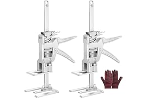 FLYGENERAL Labor Saving Arm, Hand Lifting Jack Tool, Multi Function Height Ajustment Lifting Tool with 880 lb Load-Bearing, Stainiess Steel Lifting Jack Handle for Installing Windows and Doors (2PCS)