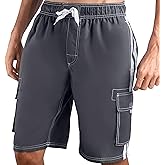 Kanu Surf Mens Barracuda Swim Trunks (Regular & Extended Sizes)