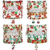 Tinrbip 40Pcs Stackable Friendship Bracelets Set, Boho Stretch Bracelets for Women, Elastic Layering Bracelet Bulk for Jewelry Gift Party Favors Supplies