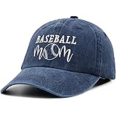 Waldeal Women's Baseball Mom Baseball Cap Adjustable Washed Dad Hat