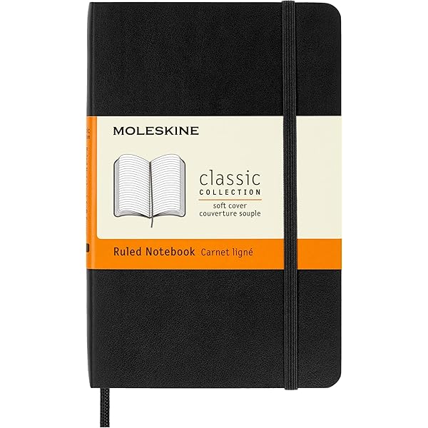 Moleskine MS710 Classic Softcover Notebook Ruled 5 1/2 x 3 1/2