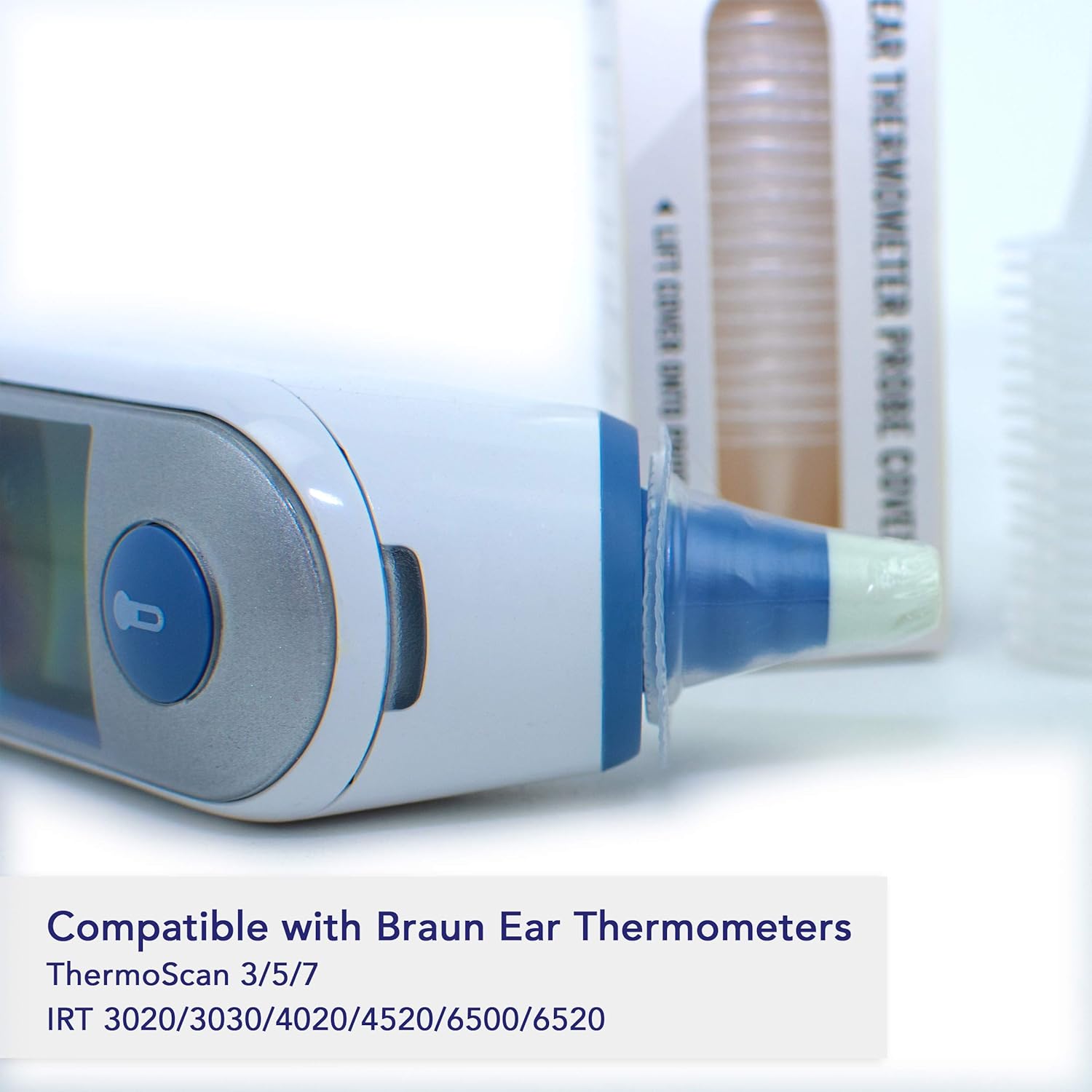 400 Pack of Ear Thermometer Disposable Covers (Universal Fit - Medical Grade) Compatible with All Braun Thermoscan & Phillips Ear Thermometers - Bulk Refill Pack of 400: Health & Personal Care