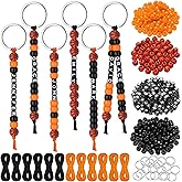 Landical 564 Pcs Basketball Keychain Making Kit DIY Basketball Bead Key Chain Set Craft Adjustable Sport Letter Bead Sport Theme Party Favor Gift Accessory Holiday Decoration for Adult(Vintage Color)