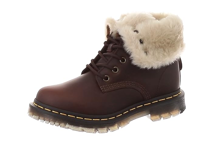DR MARTENS Womens 1460 Kolbert Winter Grip Faux Fur Winter Warm Boots