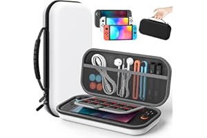 Klipdasse Carry Slim Case for Nintendo Switch 2 (2025)/Switch/OLED, Hard Shell Portable Case with Soft Lining, High Capacity, Lightweight, 10 Game Slots, Durable Ballistic Nylon, Accessories Switch 2